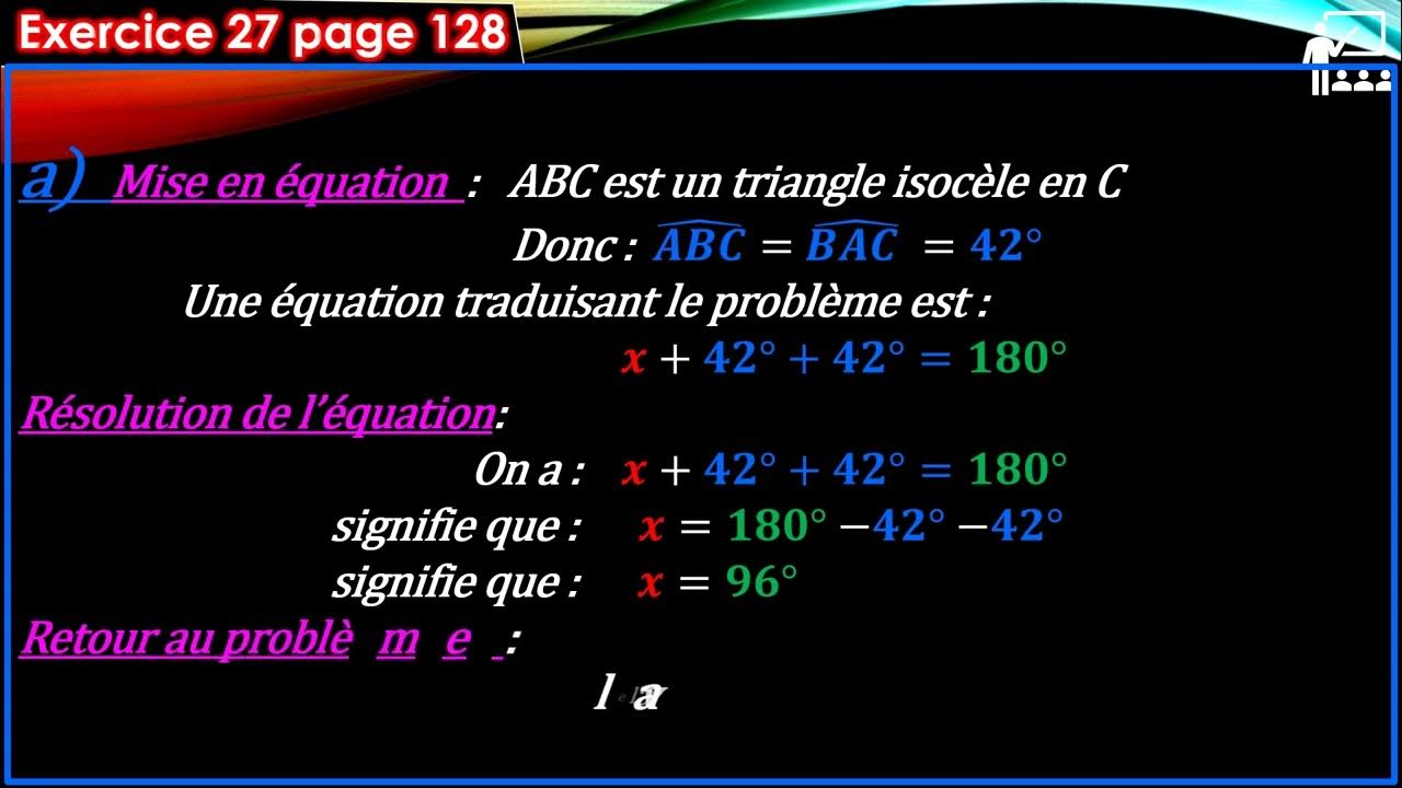 EXERCICES 26 ET 27 ET 28 ET 29 ET 30 ET 31 PAGE 128__ 2 ÈME AC - YouTube