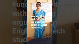 Function with/without arguments in python programming in English ||B.tech students ||jntuh