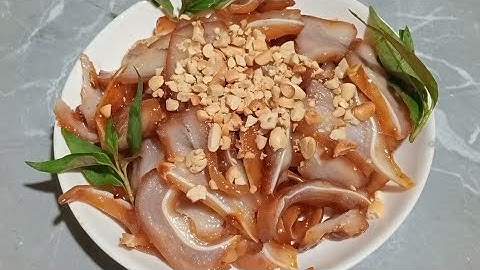 Cách làm tai heo khìa nước dừa thơm ngon giòn ngọt ai cũng làm được 