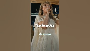“Time Flies By, They All Sang Along #TaylorSwift #SwiftTok #Swiftie #EditTok #FYP #MusicTok #popgirl