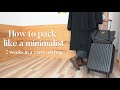 Japanese minimalisthow i pack my luggage into carryon bag for 2 weeks trip in europe  vol1