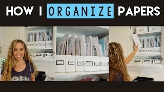 How to Organize Papers with Magazine Holders (Konmari Inspired)