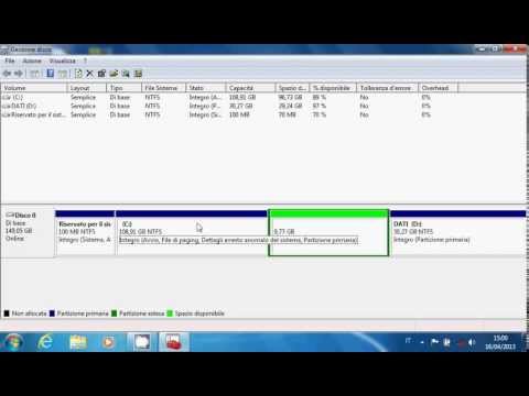 Tutorial Pc ITA #4: Come creare,modificare,ed eliminare le partizioni del disco fisso