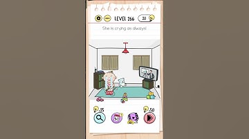 Brain Out Level 266 Challenge!" #relaxingart | She is crying as always!