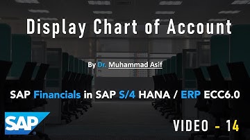 Display Chart of Account In SAP S4 Hana / SAP ERP ECC6.0 | SAP Financials