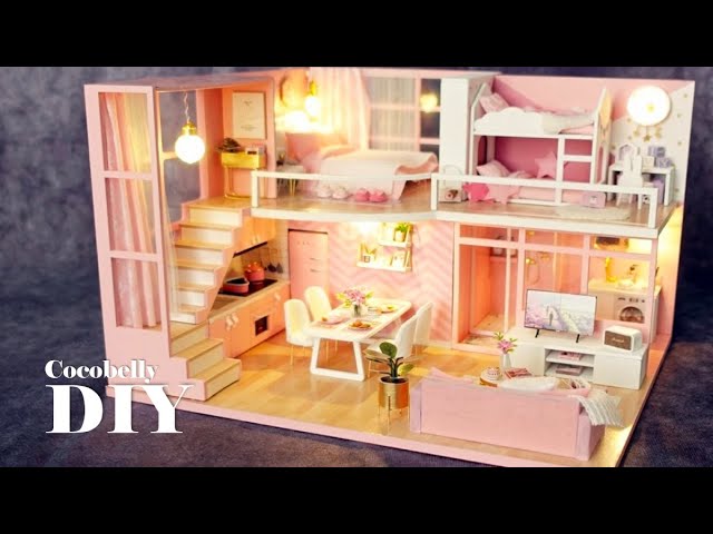 DIY Miniature Room, Kitchen, H: 18,7 cm, W: 19 cm, 1 pc