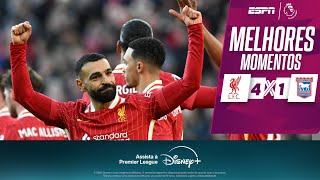 Thumbnail for SALAH e GAKPO brilham, e LIVERPOOL GOLEIA Ipswich Town por 4 a 1 | Melhores Momentos