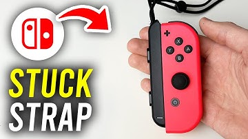 How To Remove Stuck Joy Con Wrist Strap (Put On Wrong Way) - Full Guide