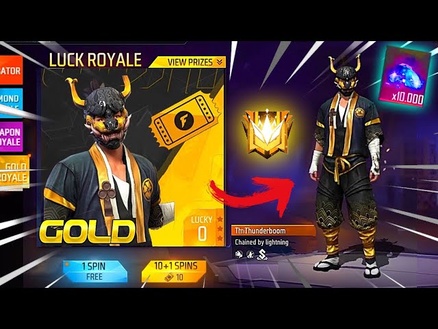 GOLD ROYALE 😱  HELPPING HUMBLE FOLLOWER 🔥🔥Garena Free Fire 💎 600000 DIAMONDS 💎FIRST RECHARGE✋ class=
