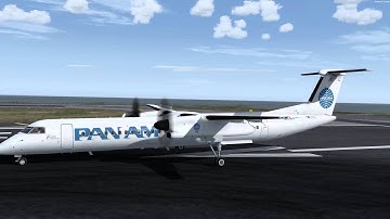 Majestic DHC-8 Q400 Pro -  RNAV Approach - Cat & Duck Navigation