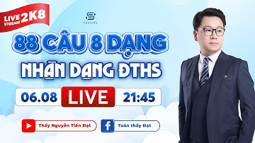 LIVESTREAM 2K8 - 8 DẠNG BÀI NHẬN DIỆN ĐỒ THI HÀM SỐ TRỌNG TÂM - THPT QG 2026 | Thầy Nguyễn Tiến Đạt