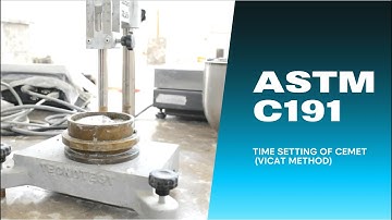 ASTM C191 Setting time of Cement (Vicat Method)