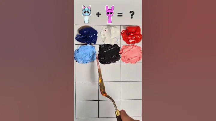 Guess the mixed colors  #sprunki #colormixing #incredibox#satisfying #asmr