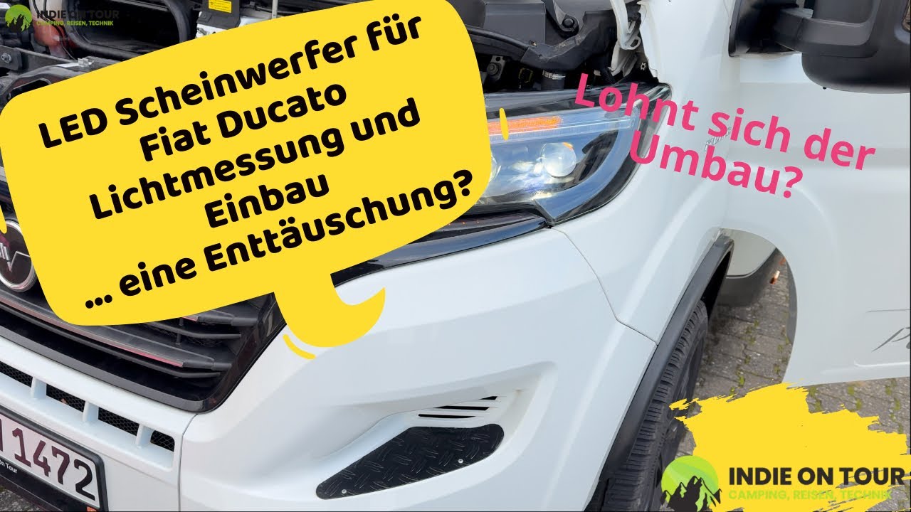 Eine Enttäuschung? - Voll-LED-Scheinwerfer Ducato - Einbau, Test und ...
