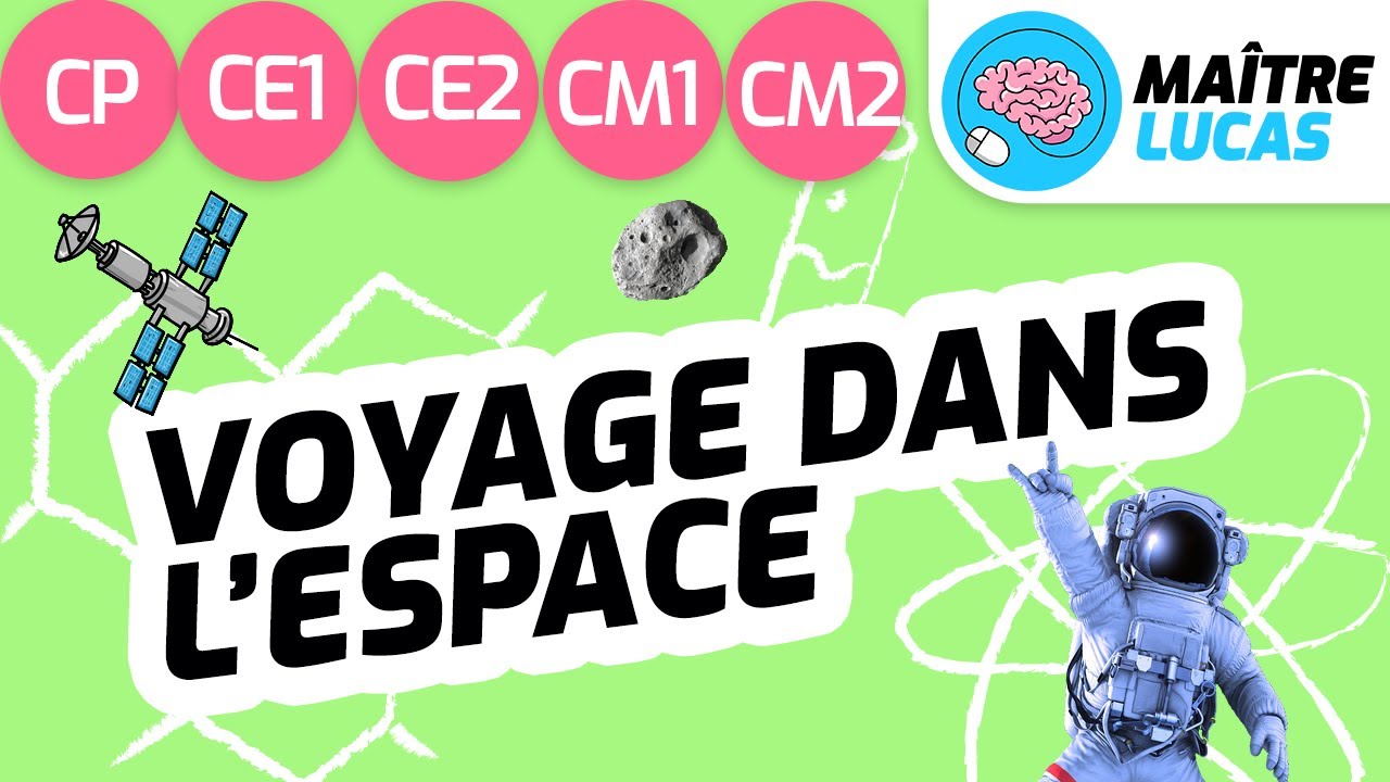 Page De Garde Decouverte Du Monde L'espace Cycle 2 Voyage dans l'espace CP - CE1 - CE2 - CM1 - CM2 - Cycle 2 - Cycle 3
