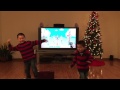 Leon and Liam Learning Chick Chick Dance