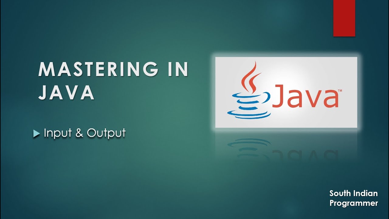 Mastering in Java : Input & Output - Scanner class - YouTube