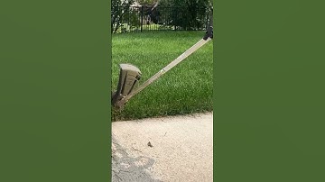 Oddly satisfying video of lawn edging with string trimmer #messylawns #lawncarebusiness