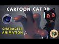 Cartoon Cat 3D model / Character animation