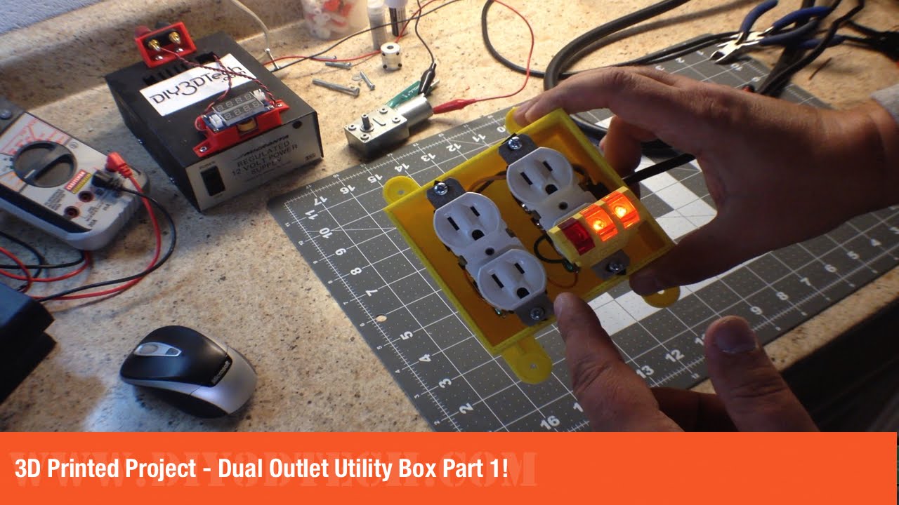 væske Nebu Preference 3D Printed Project Dual Outlet Utility Box Part 1! - YouTube