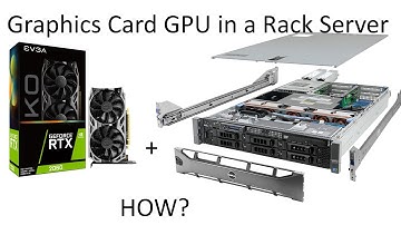 How to install a Graphics Card in a Rack Server with external power supply?