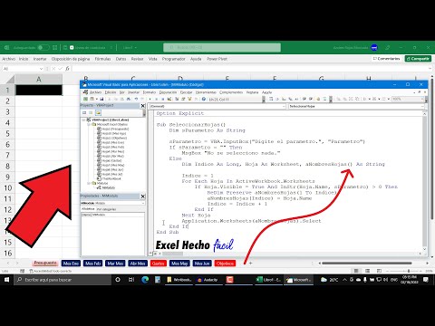 Macro para Seleccionar Varias Hojas que contengan un parámetro en Excel