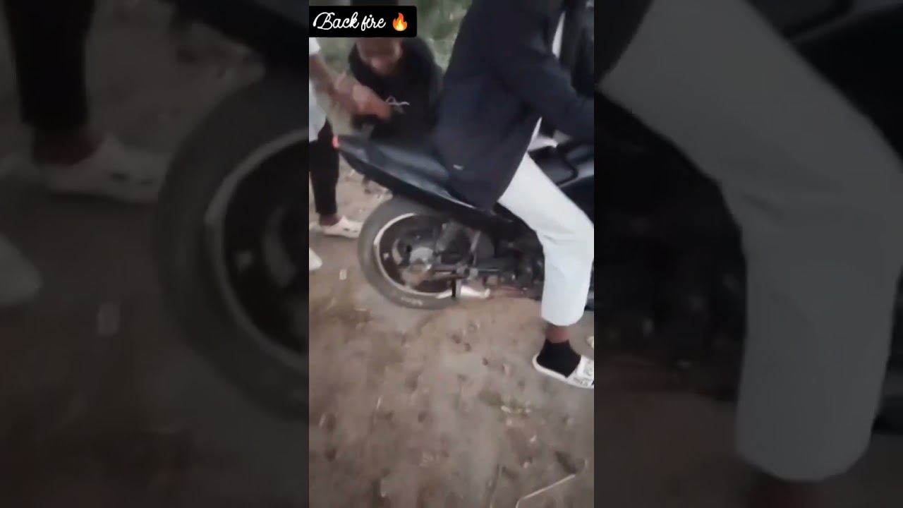 back fire 🔥 exhaust sound 