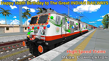 [11 in 1] Back to Back Aggresive Actions of HIGH SPEED TRAINS OF INDIAN RAILWAYS |  Mega Compilation