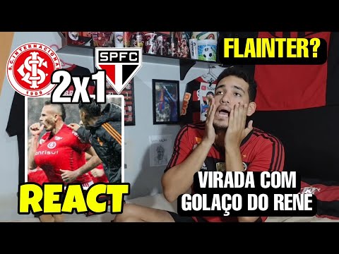 REACT INTER X SÃO PAULO MELHORES MOMENTOS BRASILEIRÃO 2023 - VITÓRIA DO INTERNACIONAL