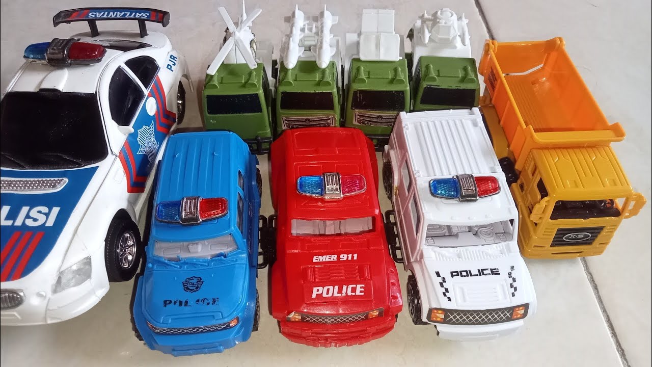 Mobil Mobilan Polisi Toys ASMR, Mobil Mobilan Toys ASMR Dan Koleksi