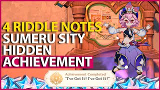 Billboard Puzzle: 4 Riddle Notes Locations: I've Got It! I've Got It! Achievement Genshin Impact