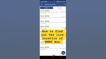 NMMT Bus Live Tracker #find out your #bus #location #live update #bustracker NMMT #busroute #busserv