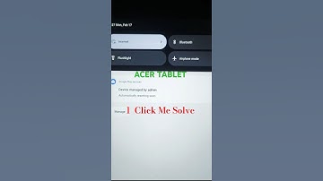 Device managed by admin | Acer tablet problem Fix | #shorts #trending