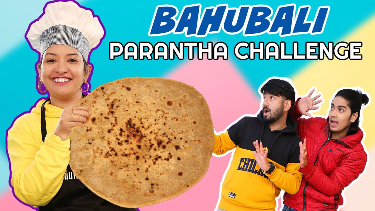 Baahubali Parantha Challenge | Biggest Paratha Ever | CookWithNisha | Cook With Nisha