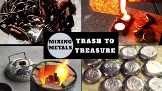 TRASH TO TREASURE 3 MAKING ALUMINIUM BRONZE COINS FROM SCRAP TRASH