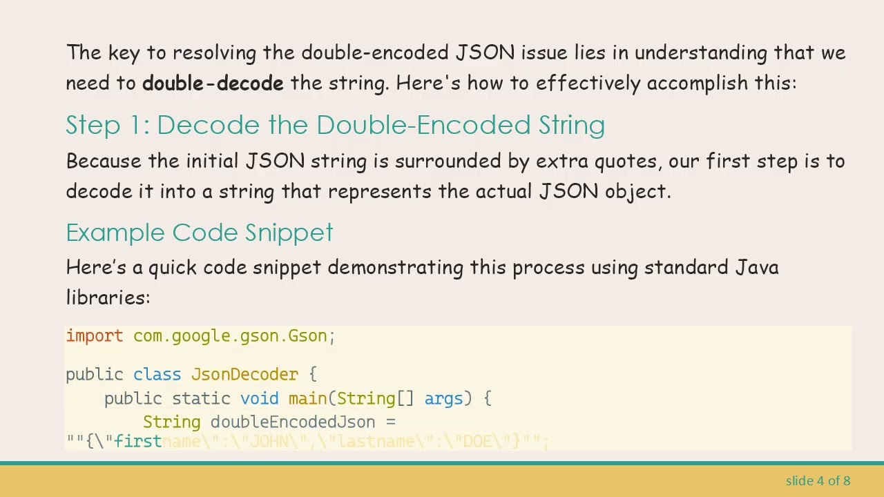 Converting Double-Encoded JSON Strings to Objects in Java