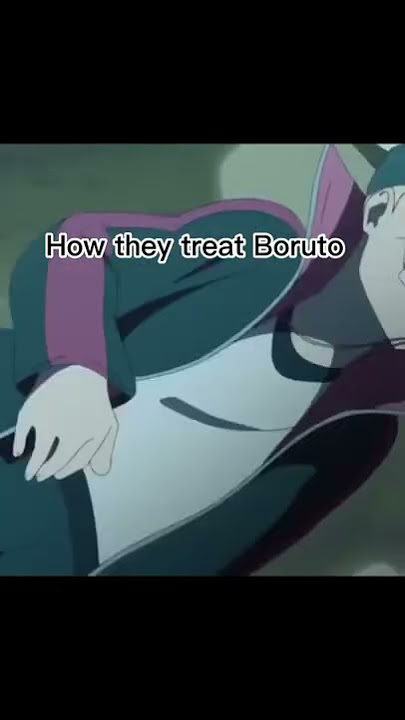 How they treat Boruto vs how they treat sarada