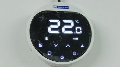 Bluestar  Inverter ductable AC capacity setting.