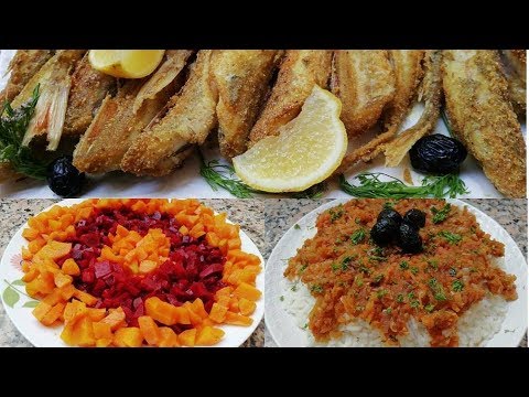 idées-de-repas-poissons-frits+-riz-+-salade