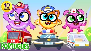 Canção do Carro de Polícia | + Belas Canções Infantis Baby Zoo Português 😻🐨🐰🦁