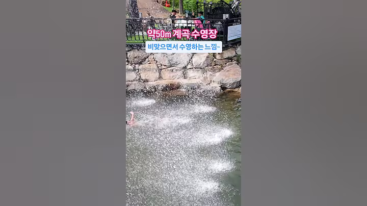 약 50m 계곡 수영장 #수영 #swimming #자유형 #crawl swim #Freestyle