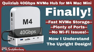 Qwiizlab 40Gbps M4 Mac Mini Stand Review - Finally the Best Hub! uh61-u4