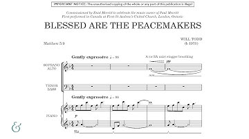 Will Todd - Blessed are the peacemakers (Official Score Video)