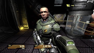 Quake 4 Corporal Playthrough Level 22 Data Storage Terminal Return
