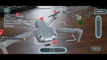 AR Drone Maintenance and Repair Guide Project - Unity 3D - Meta Quest 3 - Vuforia SDK