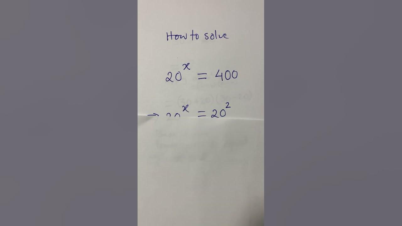 shorts-maths-how-to-solve-20-x-400-youtube