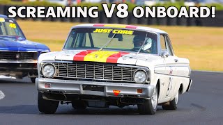 WILD 1964 FORD FALCON RALLY SPRINT 289 V8  ONBOARD in 2021!
