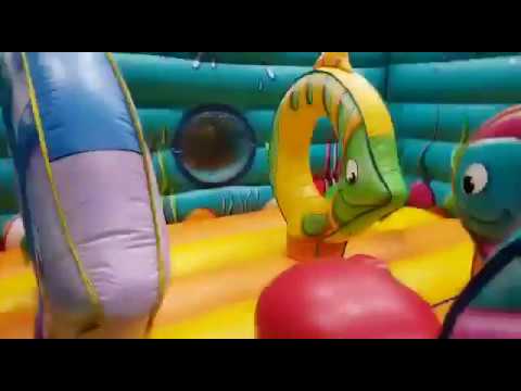 Mascot Hire Glasgow Under the Sea Bish Bash Bouncy Castle - Splash Inflatables