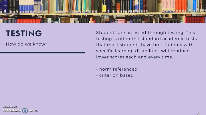 Specific Learning Disabilities