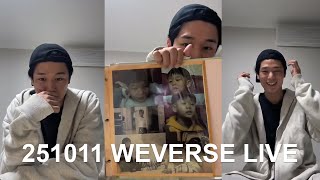 251011 THE BOYZ Juyeon '다시!!!' Weverse Live (2\/2)
